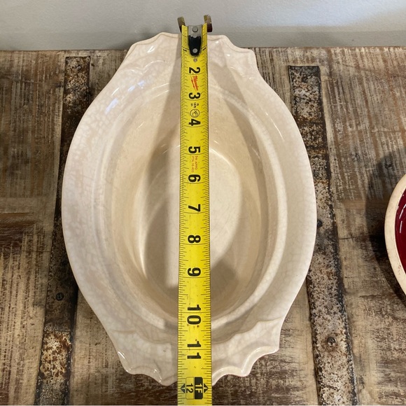 Vintage France Appolia Covered Casserole Dish Red Holly Berry Christmas Fall - Picture 3 of 16